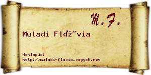 Muladi Flávia névjegykártya